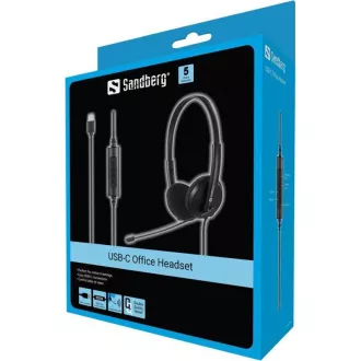 Zestaw słuchawkowy Sandberg PC Headset USB-C Office Headset