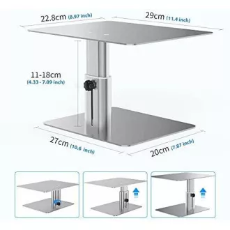 Regulowana podstawka pod monitor Nillkin HighDesk srebrna