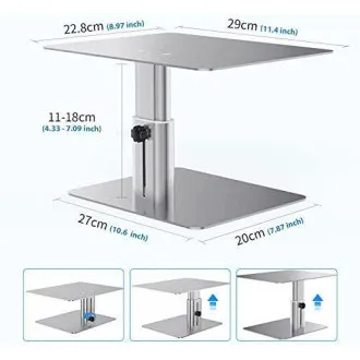 Regulowana podstawka pod monitor Nillkin HighDesk srebrna Regulowana podstawka pod monitor Nillkin HighDesk srebrna