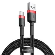 Baseus CATKLF-B91 Kabel USB-C 3A 1m czerwono-czarny