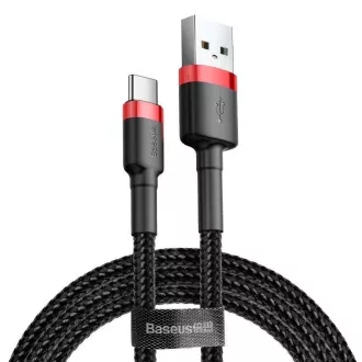 Baseus CATKLF-B91 Kabel USB-C 3A 1m czerwono-czarny Baseus CATKLF-B91 Kabel USB-C 3A 1m czerwono-czarny