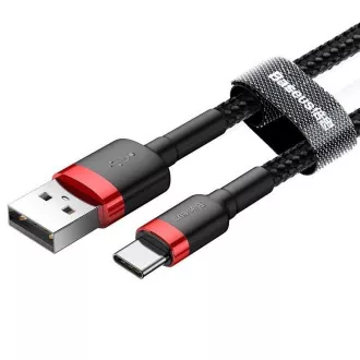 Baseus CATKLF-B91 Kabel USB-C 3A 1m czerwono-czarny Baseus CATKLF-B91 Kabel USB-C 3A 1m czerwono-czarny