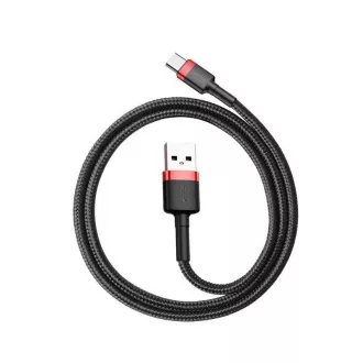 Baseus CATKLF-B91 Kabel USB-C 3A 1m czerwono-czarny Baseus CATKLF-B91 Kabel USB-C 3A 1m czerwono-czarny