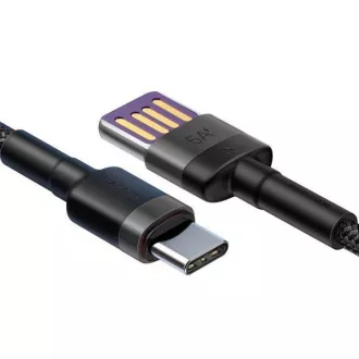 Baseus CATKLF-PG1 Kabel do szybkiego ładowania danych Cafule USB dwustronny do USB 40W 1m szary/czarny