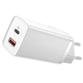 Baseus CCGAN2L-B02 GaN2 Lite Quick Charger USB   USB-C 65W biały