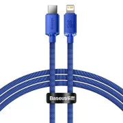 Baseus CAJY000203 Crystal Shine Series Kabel do transmisji danych USB-C - Lightning 20W 1.2m Niebieski