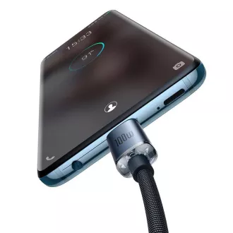 Baseus CAJY000701 Crystal Shine Series Kabel do transmisji danych USB-C - USB-C 100W 2m Czarny