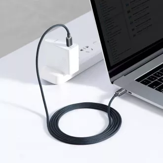 Baseus CAJY000701 Crystal Shine Series Kabel do transmisji danych USB-C - USB-C 100W 2m Czarny