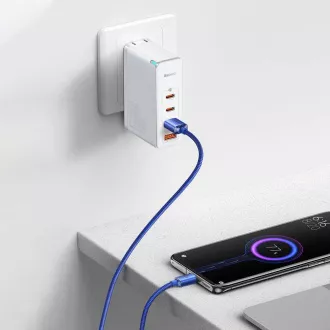 Baseus CAJY000403 Crystal Shine Series Kabel do transmisji danych USB - USB-C 100W 1.2m Niebieski