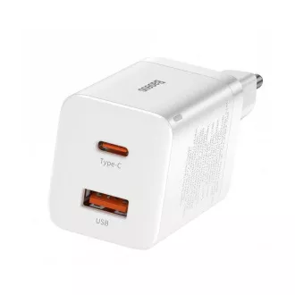 Baseus CCSUPP-E02 Super Si Quick Charger USB   USB-C 30W biały