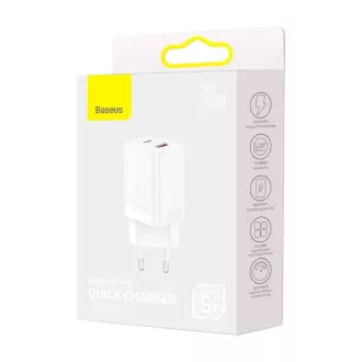 Baseus CCSUPP-E02 Super Si Quick Charger USB   USB-C 30W biały