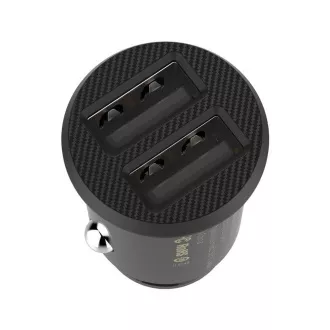 Ładowarka samochodowa Baseus CCALL-ML01 Grain 15.5W 2x USB Czarny