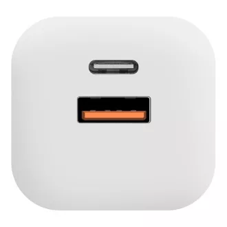 PAKIET:Ładowarka podróżna ME GaN USB-A   USB-C 36W biała