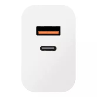 PAKIET:Ładowarka podróżna ME USB-A   USB-C 25W biała