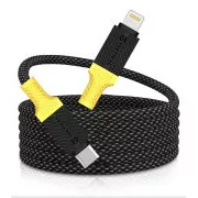 Taktyczna lina MagRope USB-C/Lightning 1m czarny/żółty
