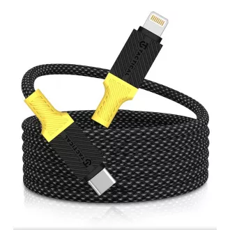 Taktyczna lina MagRope USB-C/Lightning 1m czarny/żółty