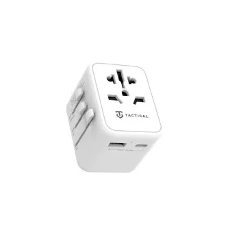 Taktyczny adapter podróżny PTP biały