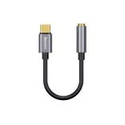 Baseus CATL54-0G Reduktor kabla USB-C do gniazda audio 3,5 mm L54 (żeński) Głęboka szarość