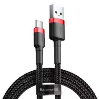 Baseus Kabel do transmisji danych Cafule USB-C 2m 2A czerwono-czarny