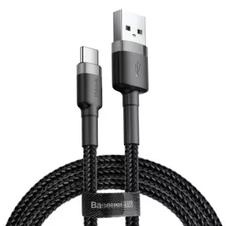 Baseus Kabel do transmisji danych Cafule USB-C 2m 2A szaro-czarny