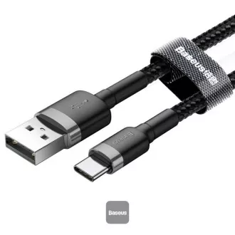 Baseus Kabel do transmisji danych Cafule USB-C 2m 2A szaro-czarny