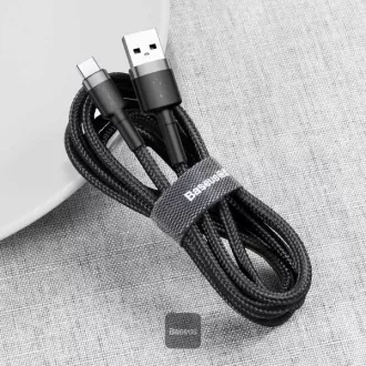 Baseus Kabel do transmisji danych Cafule USB-C 2m 2A szaro-czarny