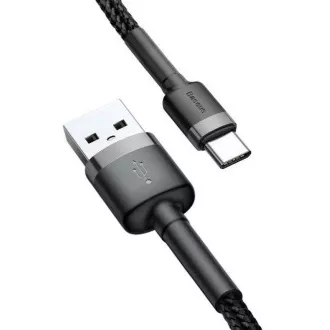 Baseus Kabel do transmisji danych Cafule USB-C 3m 2A szaro-czarny