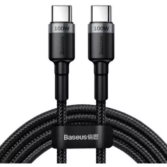Baseus Cafule USB-C PD2.0 100W 2m 20V 5A szaro-czarny kabel do transmisji danych Baseus Cafule USB-C PD2.0 100W 2m 20V 5A szaro-czarny kabel do transmisji danych