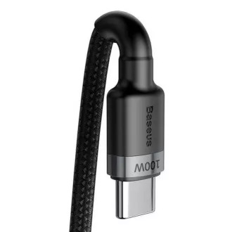 Baseus Cafule USB-C PD2.0 100W 2m 20V 5A szaro-czarny kabel do transmisji danych Baseus Cafule USB-C PD2.0 100W 2m 20V 5A szaro-czarny kabel do transmisji danych