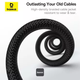 Baseus Data Magnetic Cable Tungsten Gold USB-C/USB-C 1m 100W czarny