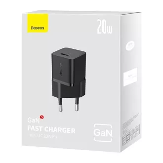 Szybka ładowarka Baseus GaN5 Mini 20W EU czarna