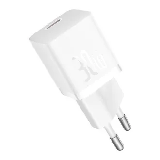 Szybka ładowarka Baseus GaN5 Mini 30W EU biała