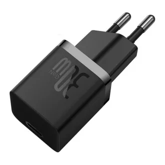 Szybka ładowarka Baseus GaN5 Mini 30W EU czarna Szybka ładowarka Baseus GaN5 Mini 30W EU czarna