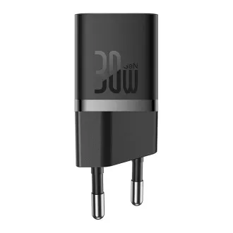 Szybka ładowarka Baseus GaN5 Mini 30W EU czarna Szybka ładowarka Baseus GaN5 Mini 30W EU czarna