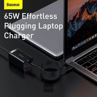 Szybka ładowarka Baseus GaN3 Pro, 2x USB-C, 2x USB 65W czarna