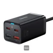 Szybka ładowarka Baseus GaN3 Pro, 2x USB-C, 2x USB 65W czarna