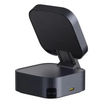 Baseus Magnetyczna podstawka do bezprzewodowego ładowania PicoGo Series 2w1 Qi2 67W czarna