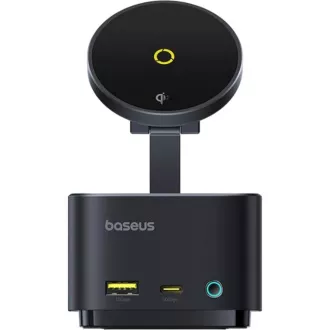 Baseus MagPro 7w1 bezprzewodowa stacja ładująca 15W kosmiczna czerń