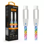 ALIGATOR Kabel do transmisji danych LIGHT 3A, 65W USB-C/USB-C 1,2m
