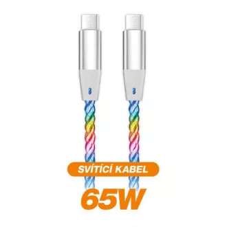 ALIGATOR Kabel do transmisji danych LIGHT 3A, 65W USB-C/USB-C 1,2m
