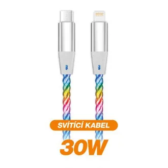 ALIGATOR Kabel do transmisji danych LIGHT 3A, 30W USB-C/Lightning 0,5m ALIGATOR Kabel do transmisji danych LIGHT 3A, 30W USB-C/Lightning 0,5m