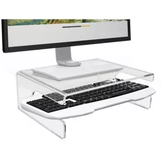 Podstawka pod monitor DESQ z wycięciem na klawiaturę