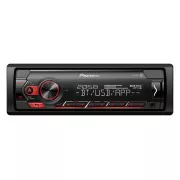 Radio samochodowe Pioneer MVH-S320BT z USB i Bluetooth czerwone