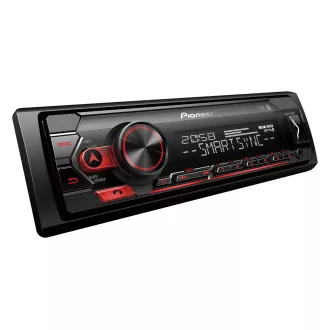 Radio samochodowe Pioneer MVH-S320BT z USB i Bluetooth czerwone