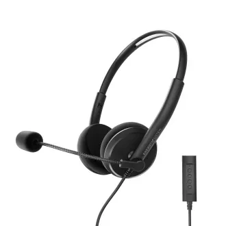 Energy Sistem Headset Office 2 , komunikacyjny zestaw słuchawkowy z mikrofonem, regulacją głośności i wyciszeniem