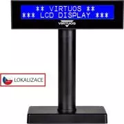 Wyświetlacz LCD Virtuos FL-2026 2x20, szeregowy, czarny