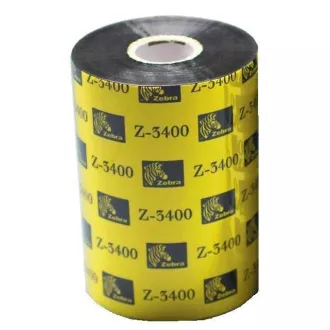 Taśma Zebra 3400 wosk/żywica. szerokość 110mm. długość 450