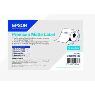 Premium Matte Label Cont.R, 105mmx35m, MOQ 18szt Premium Matte Label Cont.R, 105mmx35m, MOQ 18szt