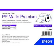 Etykieta matowa PP Premium, 76 mm x 51 mm, 535 etykiet