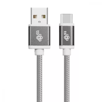 TB Kabel USB - USB C 1,5 m taśma szara TB Kabel USB - USB C 1,5 m taśma szara